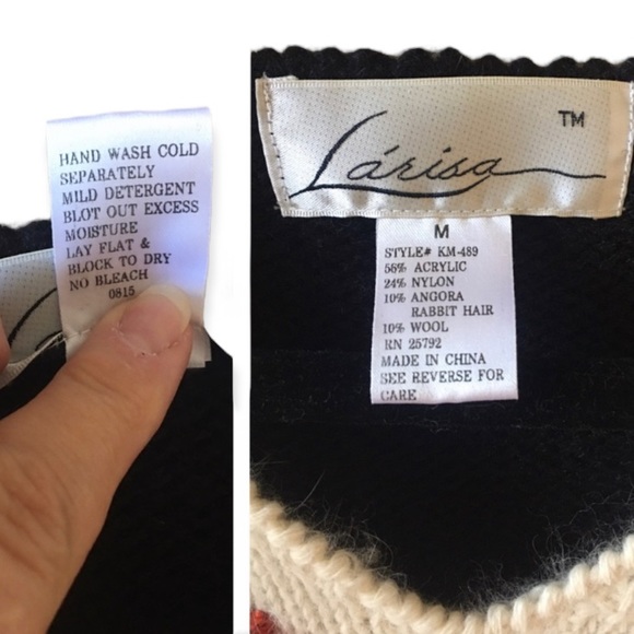 Vintage Larisa Angora Rabbit & Wool Blend Sweater - Picture 3 of 3